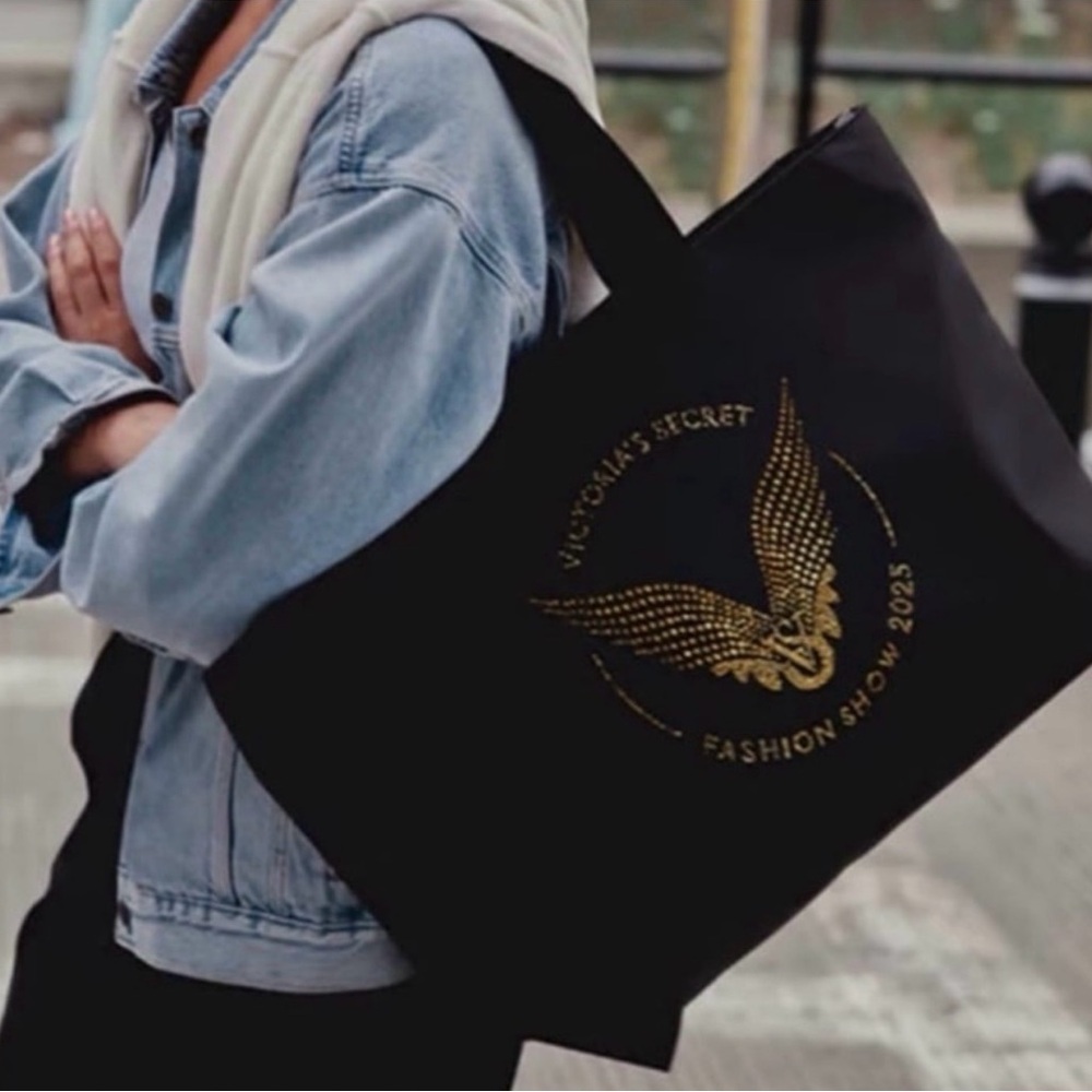 Victoria's Secret Black and Gold Fashion Show Tote